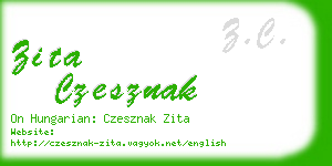 zita czesznak business card